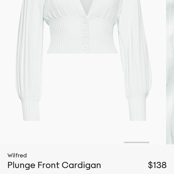 Wilfred Plunge Front Cardigan - Picture 3 of 4